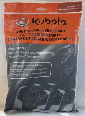 77700-06147 KUBOTA Filter Bags Gallon Toolmaster Fixman Tank