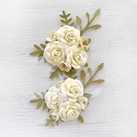 ARION-79434 NICOLE CRAFTS Pack Birdie Paper Flowers Amor Mio #2