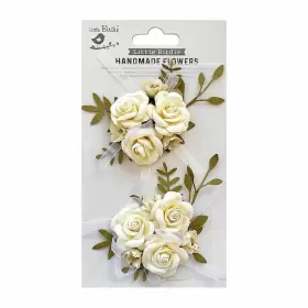ARION-79434 NICOLE CRAFTS Pack Birdie Paper Flowers Amor Mio