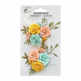 ARION-79437 NICOLE CRAFTS Pack Birdie Paper Flowers Lemonade