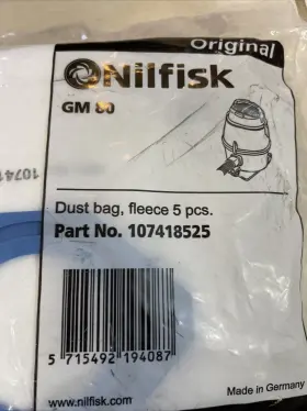 107418525 NILFISK Vacuum Bag Dust Disposable #2