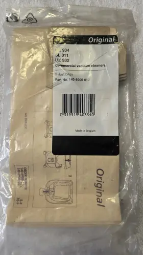 140-6905-010 NILFISK Vacuum Cleaner Dust Bags Uz Sl
