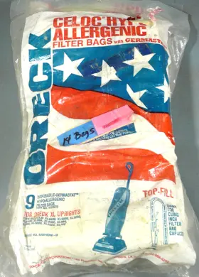 010-0228 ORECK Filter Bags Upright Vacuum Top Fill Germastat
