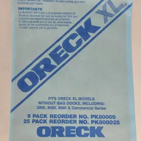 313108660640 ORECK Line Upright Vacuum Disposable Bag Pack #3 313108660640 ORECK Line Upright Vacuum Disposable Bag Pack #3