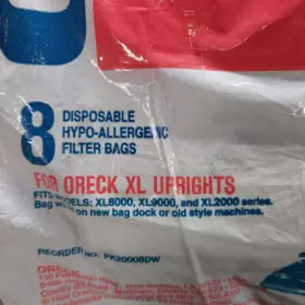 743808270038 ORECK Vacuum Bags High Density Filters Upright #2 743808270038 ORECK Vacuum Bags High Density Filters Upright #2