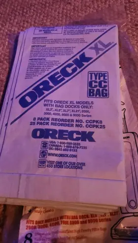 75580-01 ORECK High Density Filter Bags Vacuum Cleaner #3
