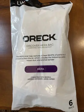 AK1LW3H ORECK Discover Hepa Bags