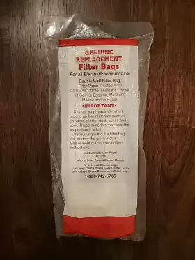 APU255 ORECK Electrik Broom Vacuum Bags Filter Pack #2 APU255 ORECK Electrik Broom Vacuum Bags Filter Pack #2