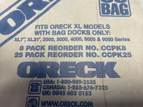 CCPK25DW ORECK Vacuum Cleaner Bags Pack Uprights #3 CCPK25DW ORECK Vacuum Cleaner Bags Pack Uprights #3