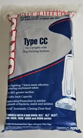 CCPK8OF ORECK Allergenic Vacuum Filter Bags CCPK8OF ORECK Allergenic Vacuum Filter Bags