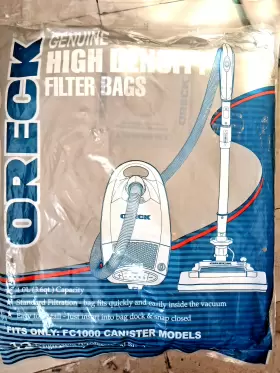FC1000 ORECK Canister Vacuum Bags High Density Filter Pack FC1000 ORECK Canister Vacuum Bags High Density Filter Pack