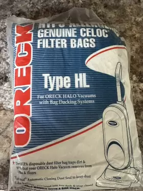 HB8PK ORECK Pack Hl Vacuum Bags Allergenic Celoc Filter Halo #2