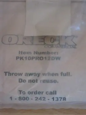 PK10PRO12DW ORECK Vacuum Cleaner Bags Pack #2 PK10PRO12DW ORECK Vacuum Cleaner Bags Pack #2