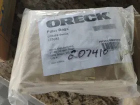 PK25COMP6DW ORECK Filter Bags #3 PK25COMP6DW ORECK Filter Bags #3