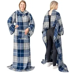 819594024749 PAVILIA Wearable Blanket Women Men Plaid