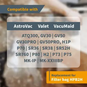 843441112204 POWERTEC Vacuum Bags Astrovac Vacumaid Central #2