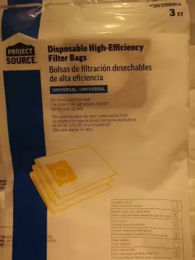 3626883 FILTER Gallon Disposable Vacuum Bags Wall Dust