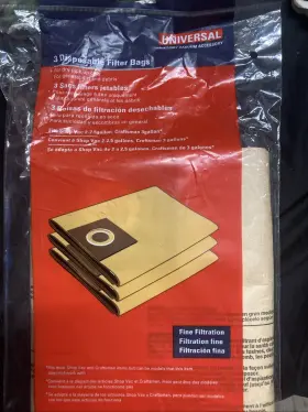 810018922818 FILTER Gallon Disposable Vacuum Bags