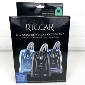098612024385 RICCAR Prima Canister Vacuum Bags Box Hepa