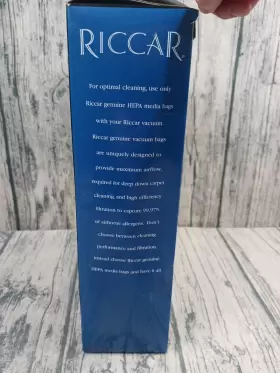 098612113256 RICCAR Hepa Vaccuum Bags Supralite Box #3