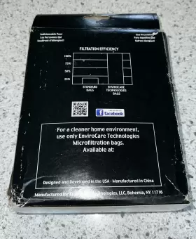 A827 RICCAR Brilliance Hepa Vacuum Bags Envirocare Pack #2 A827 RICCAR Brilliance Hepa Vacuum Bags Envirocare Pack #2