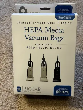 R27CV RICCAR Infused Hepa Media Vacuum Bas Pack