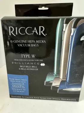 RWH-6 RICCAR Hepa Bags Box Brilliance Vacuum Cleaners