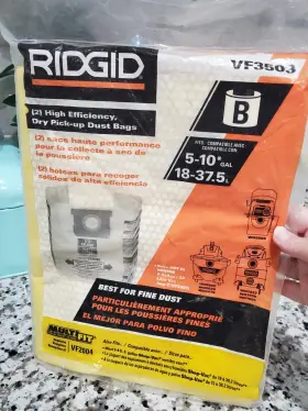 3503 RIDGID Up Dust Bags Gallon Vacs Pack