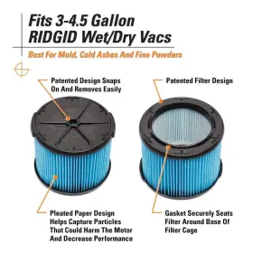 VF3500B RIDGID Vac Filter Gallon #2