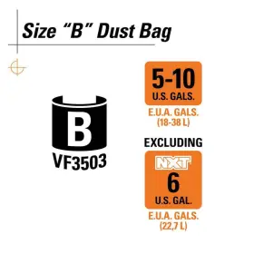 VF3503A RIDGID Highly Efficient Dust Bags Select Gallon Vacs #2