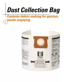 VF3503C RIDGID Vac Dust Bags Efficient #3 VF3503C RIDGID Vac Dust Bags Efficient #3