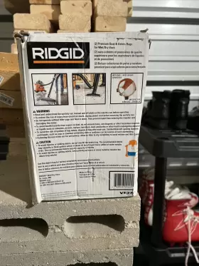 VF3702 RIDGID Rigid Dust Debris Bags Vacuums Gallons #3 VF3702 RIDGID Rigid Dust Debris Bags Vacuums Gallons #3