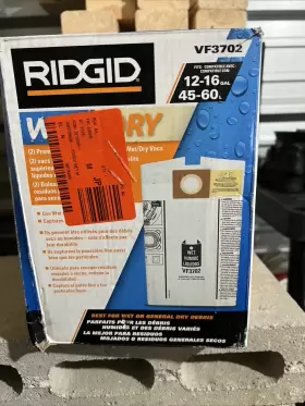 VF3702 RIDGID Rigid Dust Debris Bags Vacuums Gallons VF3702 RIDGID Rigid Dust Debris Bags Vacuums Gallons