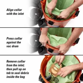VF6500 RIDGID Vac Osha Hepa Level Filtration Dust Bags Kit #3 VF6500 RIDGID Vac Osha Hepa Level Filtration Dust Bags Kit #3