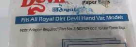 3-010347-001 ROYAL Devil Vac Bag #2 3-010347-001 ROYAL Devil Vac Bag #2