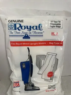 3-088747-001 ROYAL Top Fill Disposable Paper Vacuum Bags 3-088747-001 ROYAL Top Fill Disposable Paper Vacuum Bags