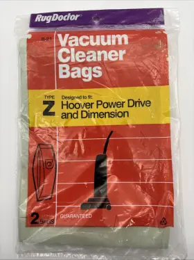 074999010210 RUG DOCTOR Pack Vacuum Cleaner Bags Hoover Power