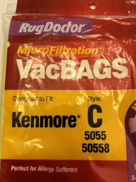 074999010500 RUG DOCTOR Kenmore Vacuum Cleaner Bags #3 074999010500 RUG DOCTOR Kenmore Vacuum Cleaner Bags #3