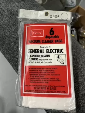 204557 SEARS Vacuum Cleaner Bag General Electric #2 204557 SEARS Vacuum Cleaner Bag General Electric #2