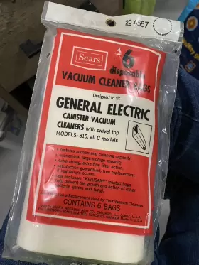 204557 SEARS Vacuum Cleaner Bag General Electric 204557 SEARS Vacuum Cleaner Bag General Electric