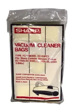 EC8520 SHARP Vacuum Cleaner Bags Canister EC8520 SHARP Vacuum Cleaner Bags Canister