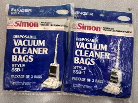 075691430016 SINGER Simon Vacuum Cleaner Bags