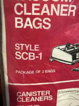 SCB-1 SINGER Vacuum Cleaner Bags Nos Canister Css #2