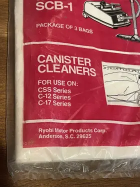 SCB-1 SINGER Vacuum Cleaner Bags Nos Canister Css #3