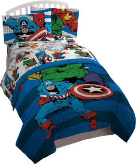 JF40256EPCD SONS Avengers Comics Guys Bed Set Offical Marvel