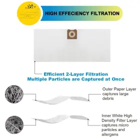 190430930975 SPACETENT Pack High Efficiency Filter Bags #3