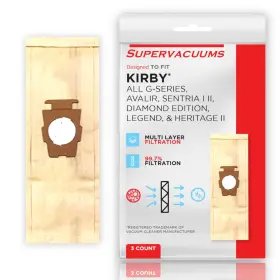 765066220815 SUPERVACUUMS Micro Filtration Paper Vacuum Bags 765066220815 SUPERVACUUMS Micro Filtration Paper Vacuum Bags