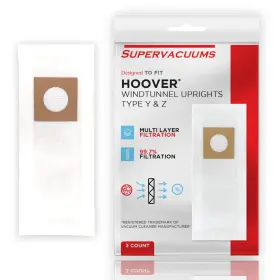 765066220822 SUPERVACUUMS Paper Vacuum Bags Hoover Windtunnel 765066220822 SUPERVACUUMS Paper Vacuum Bags Hoover Windtunnel