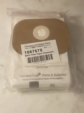 1067678 TENNANT Vacuum Bags Filter Paper Pack 1067678 TENNANT Vacuum Bags Filter Paper Pack