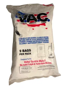 842892100204 VACUUM AMERICA CLEAN Hepa Bags Kirby Sentria